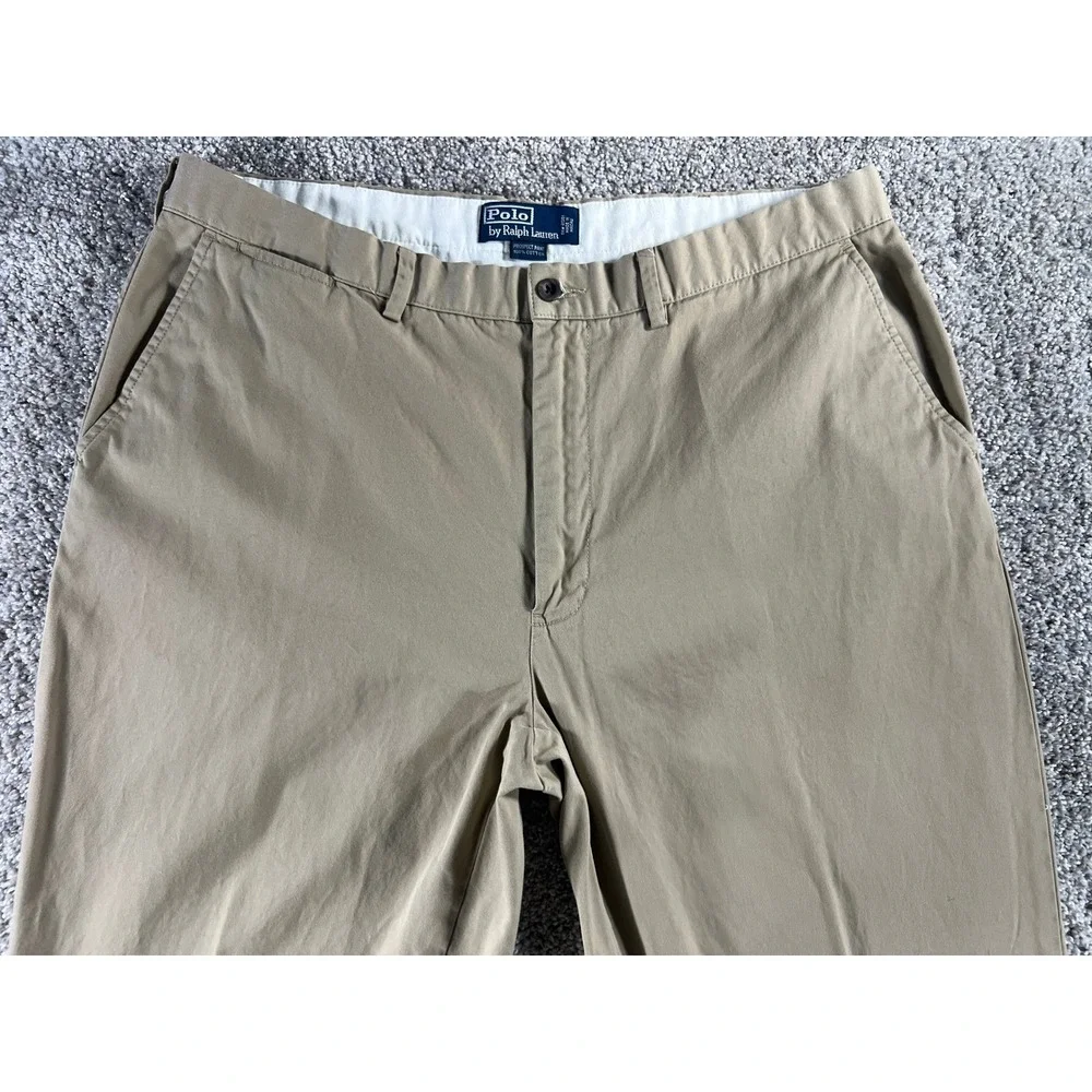 Vtg 90s Polo Ralph Lauren Prospect Pant Mens 38x30 Tan Khaki Chino Pants